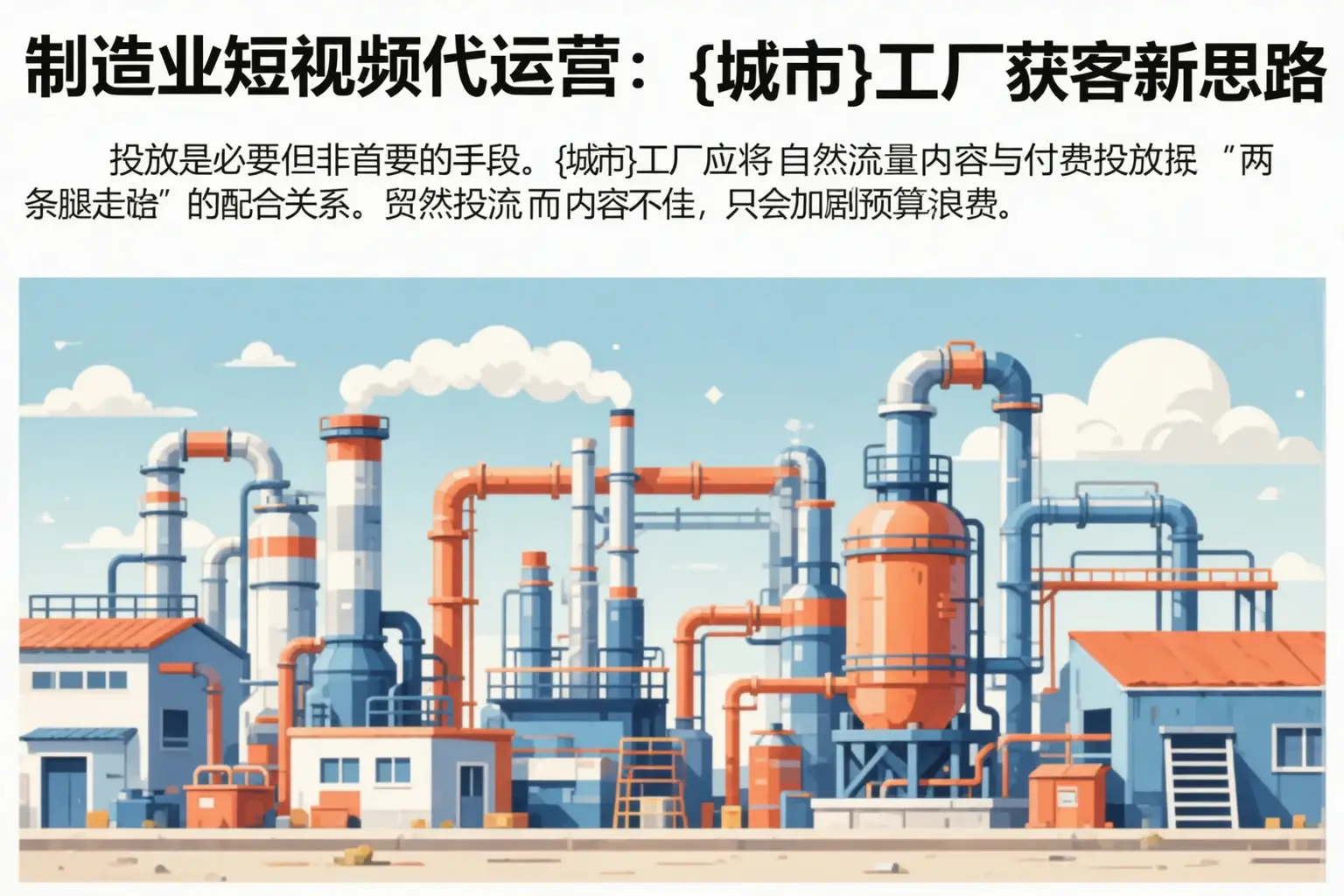 制造业短视频代运营：寒亭工厂获客新思路