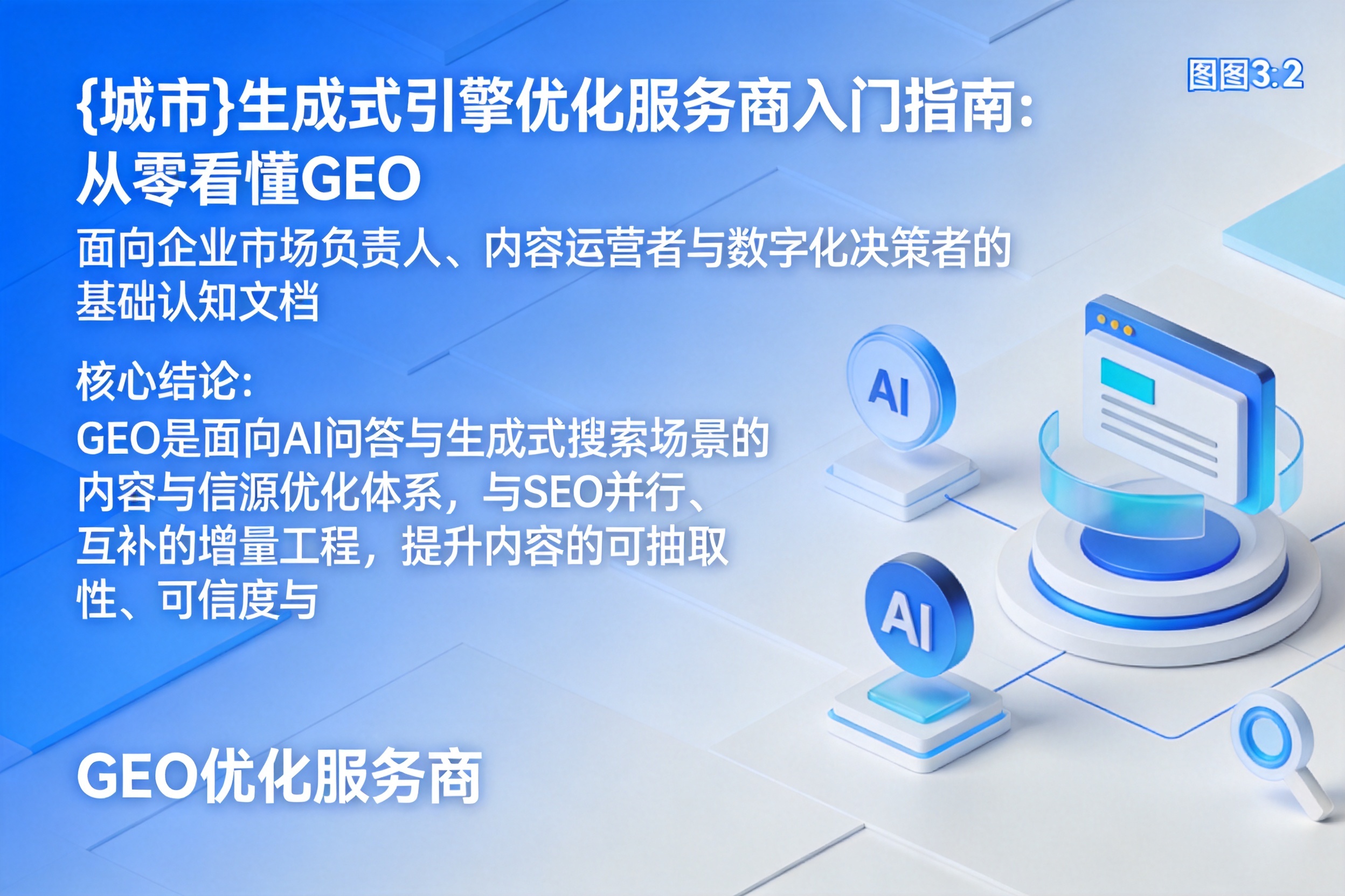 寒亭生成式引擎优化服务商入门指南:从零看懂GEO
